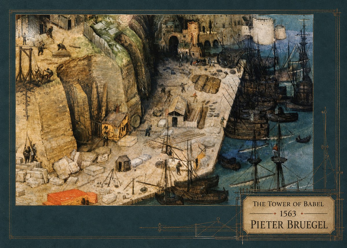 Pieter Bruegel The Tower of Babel XVIII No3 - Poster