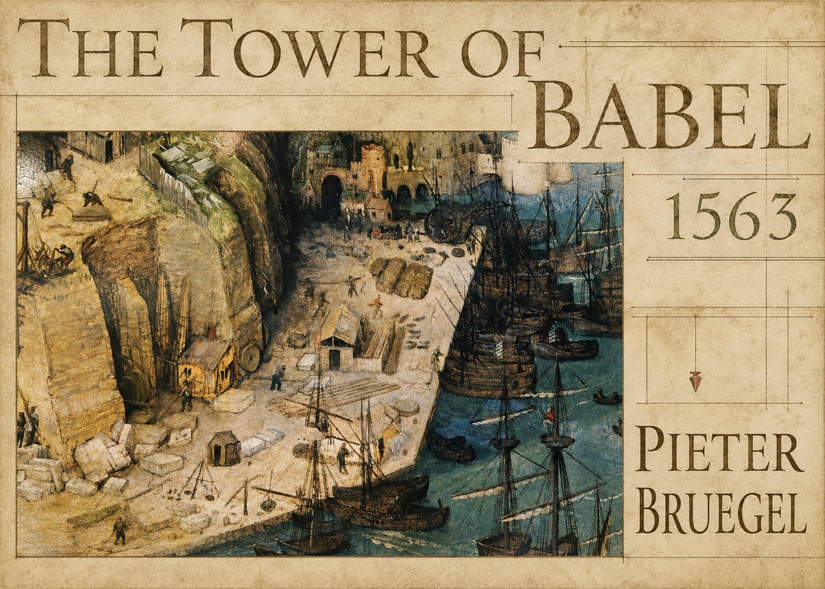 Pieter Bruegel The Tower of Babel XVIII No4 - Poster
