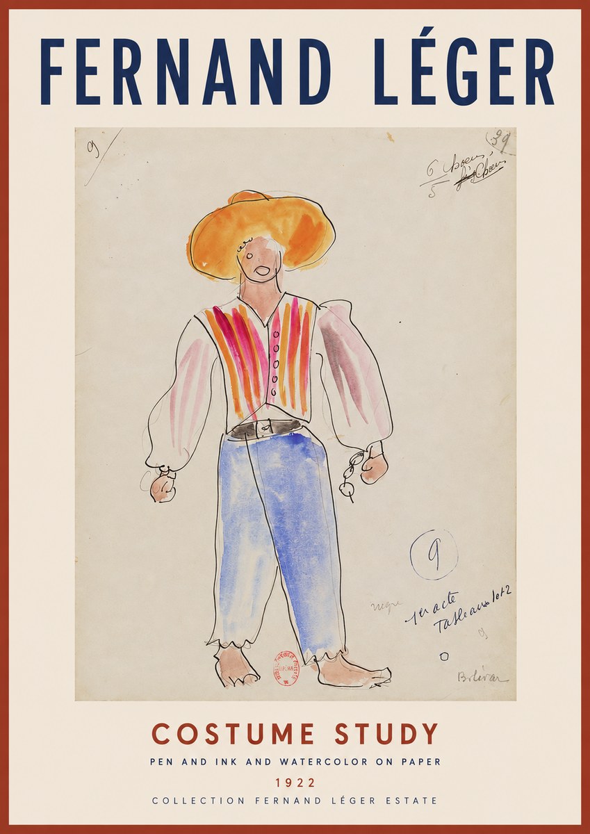 Fernand Léger Costume Study II No2 - Poster