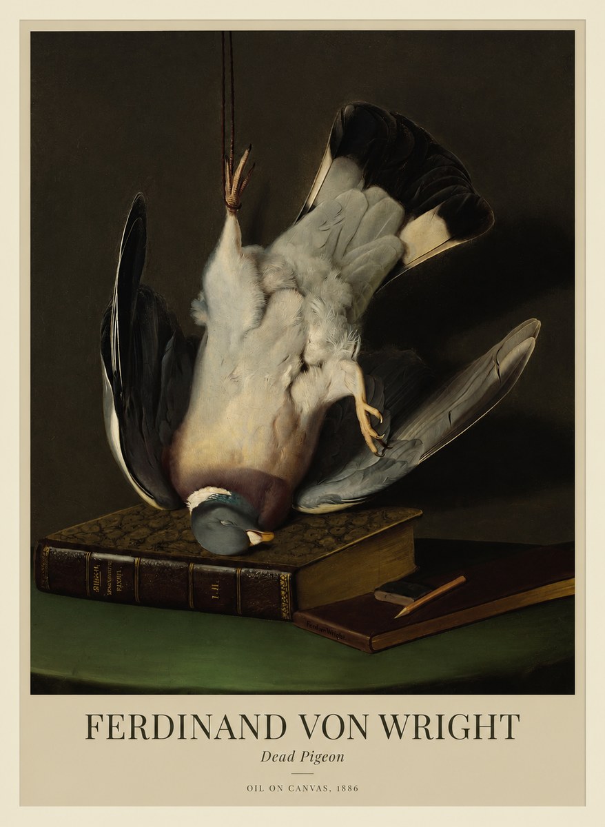 Ferdinand von Wright Dead Pigeon No1 - Poster