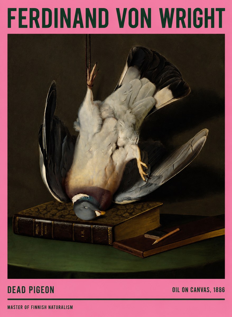 Ferdinand von Wright Dead Pigeon No2 - Poster