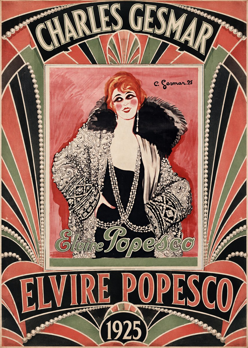 Charles Gesmar Elvire Popesco II No5 - Poster