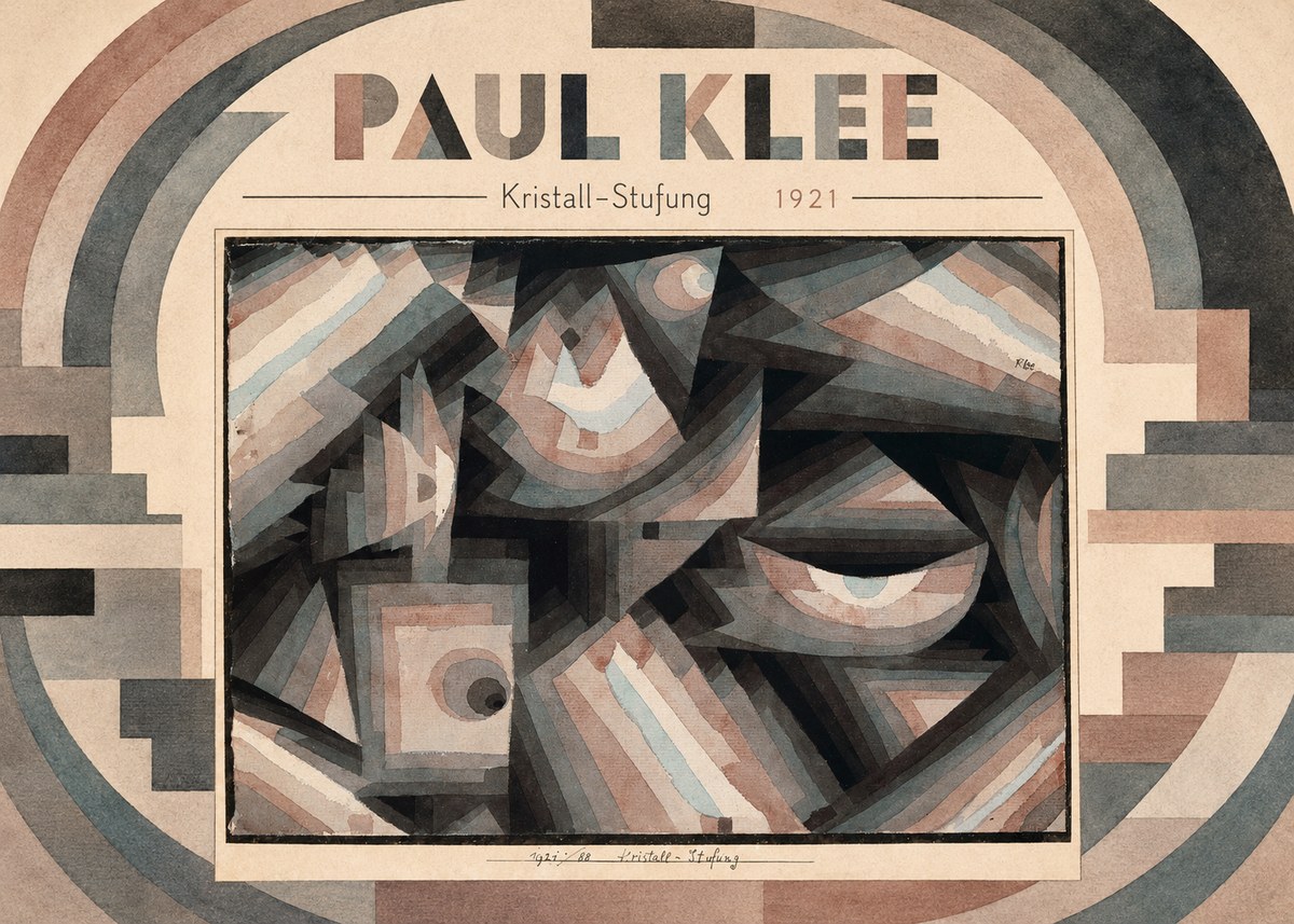 Paul Klee Kristall-stufung I No6 - Poster