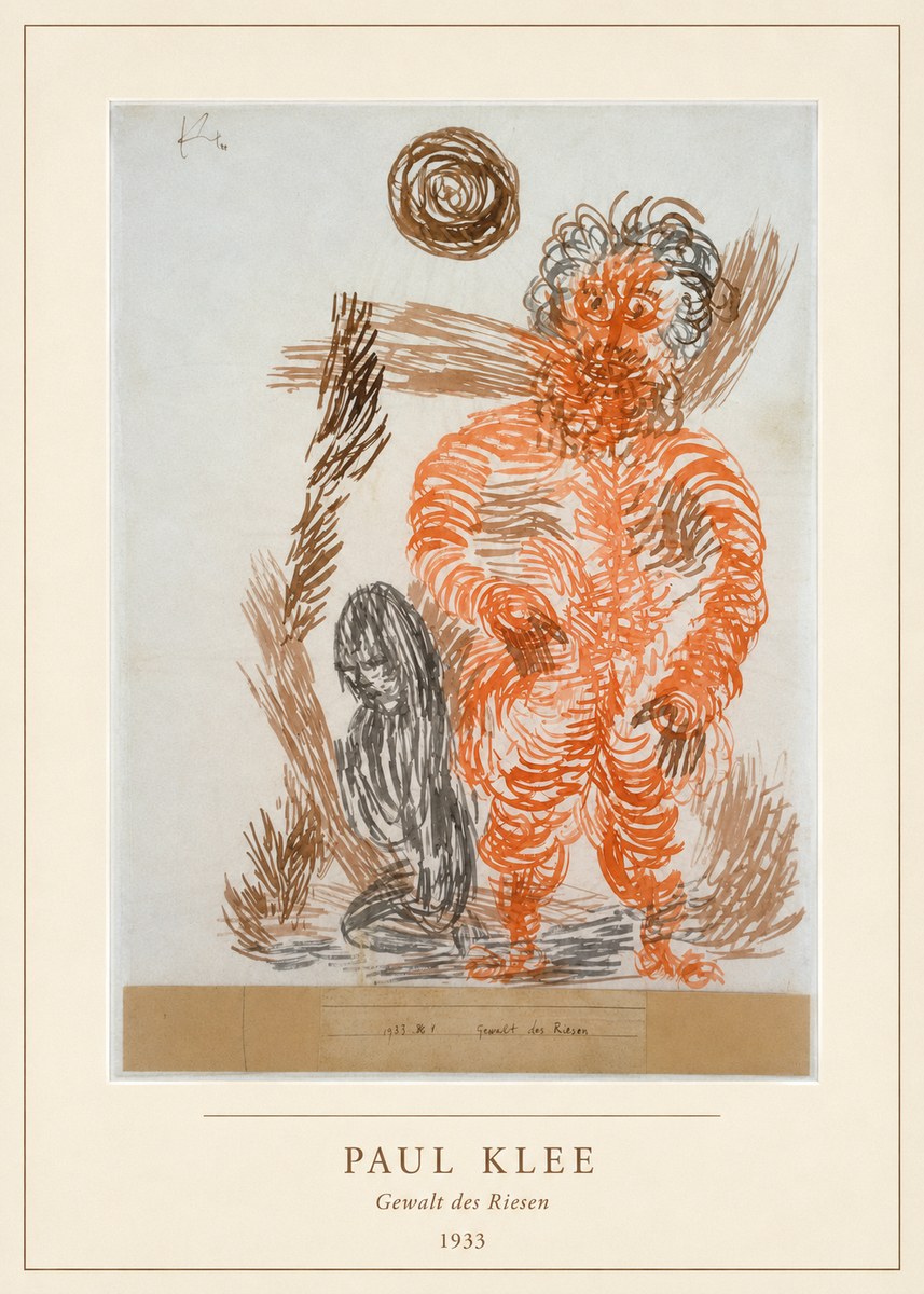 Paul Klee Gewalt Des Riesen II No4 - Poster