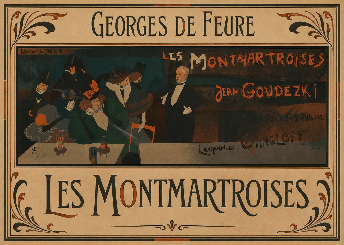 Georges de Feure Les Montmartroises No1 - Poster
