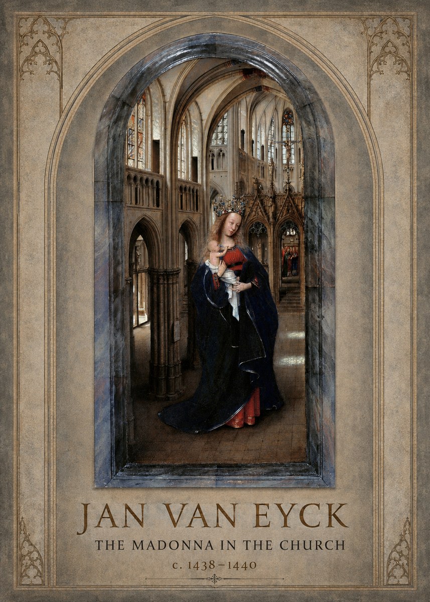 Jan van Eyck The Madonna in the Church No1 - Poster