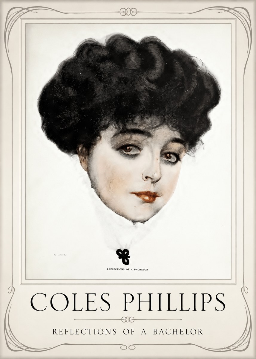 Coles Phillips Reflections of a Bachelor No1 - Poster