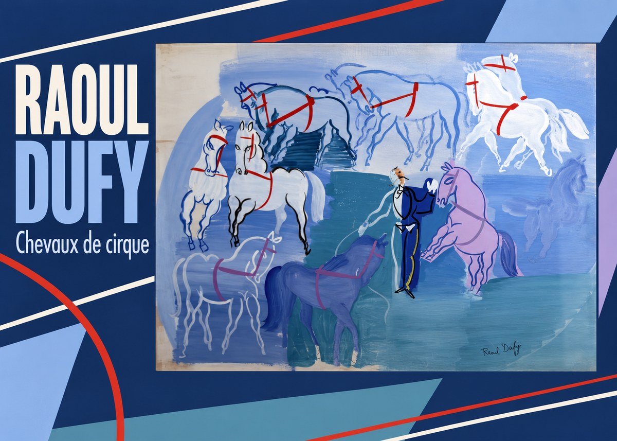Raoul Dufy Chevaux De Cirque No5 - Poster