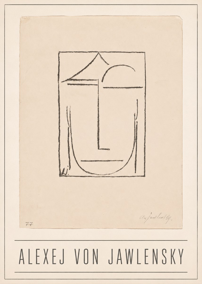 Alexej von Jawlensky Abstract Head No1 - Poster