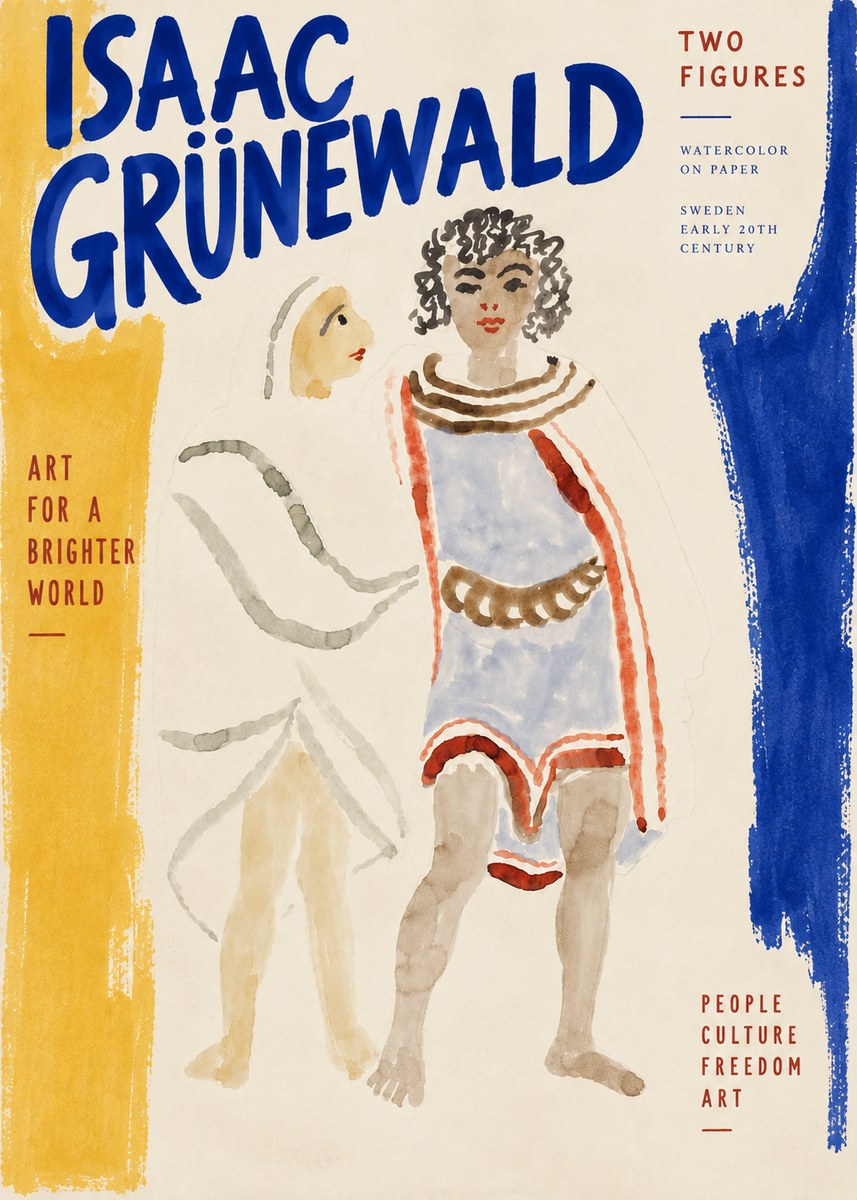 Isaac Grünewald Figures No5 - Poster