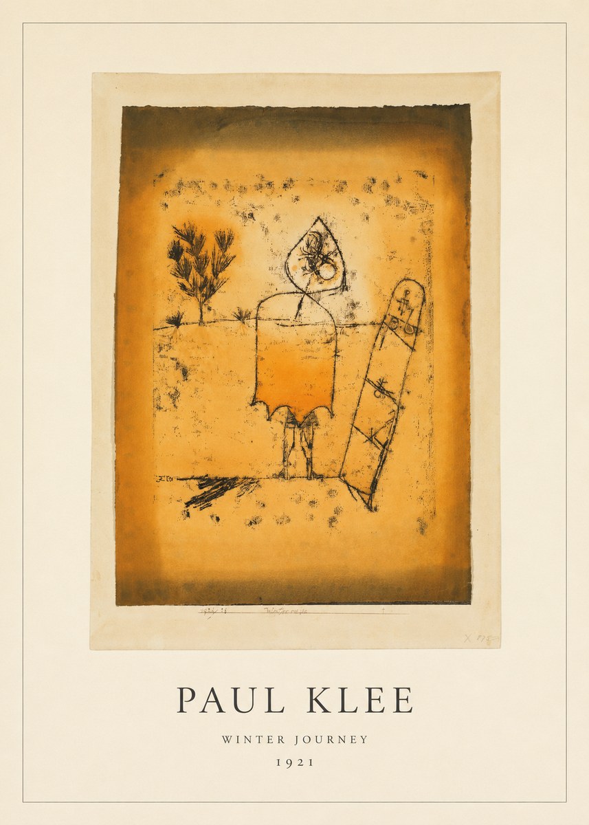 Paul Klee Winter Journey No4 - Poster