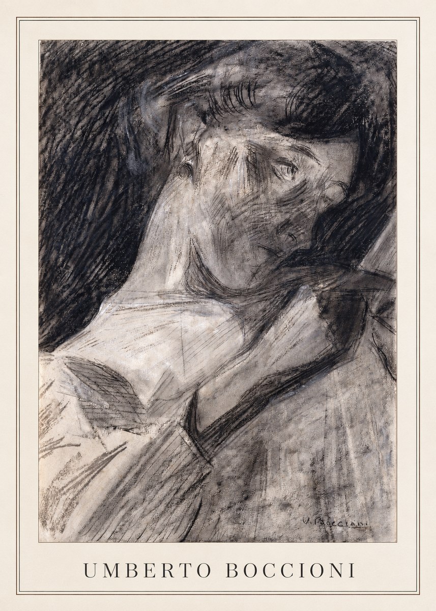 Umberto Boccioni Figure Study II No3 - Poster