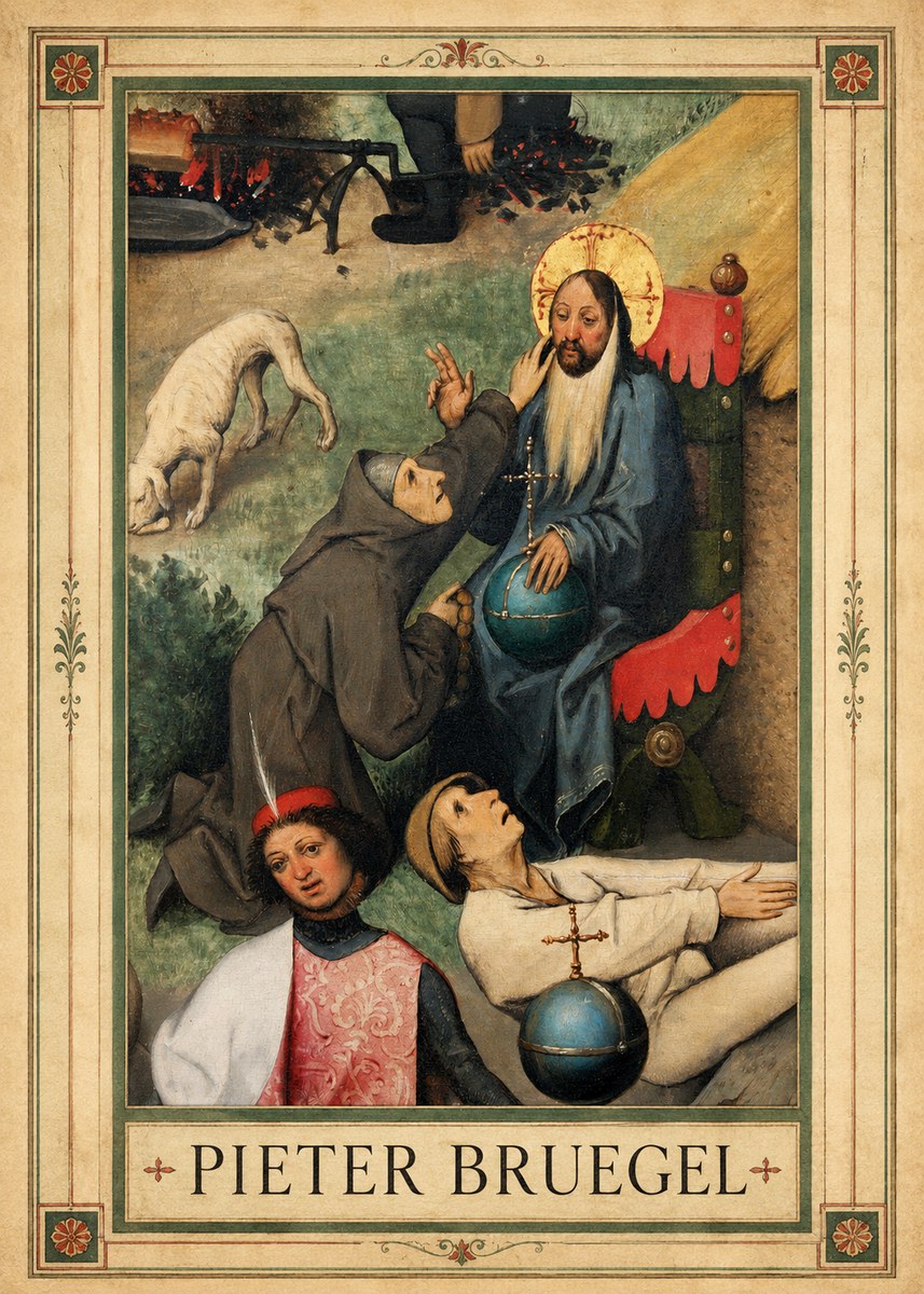 Pieter Bruegel The Adoration of the Magi - Detail No1 - Poster