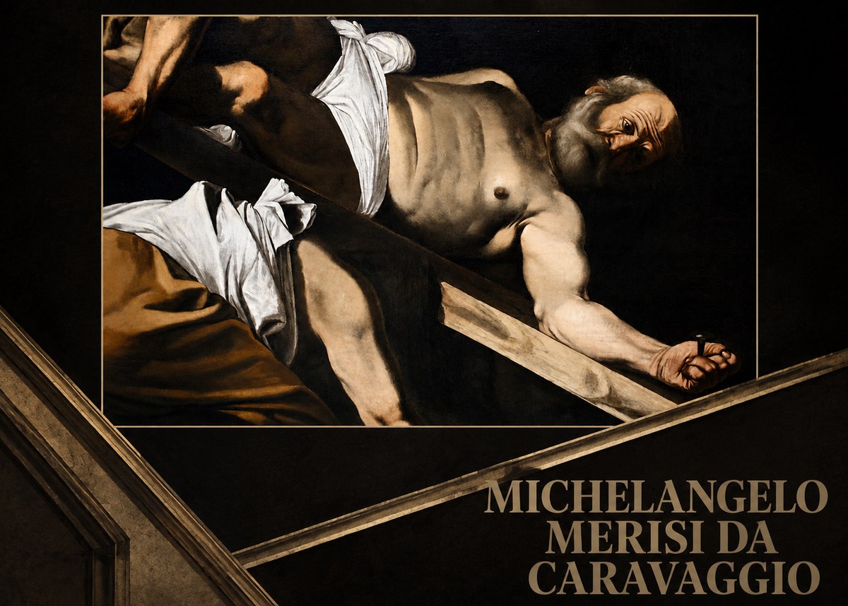 Michelangelo Merisi da Caravaggio The Crucifixion of Saint Peter V No5 - Poster