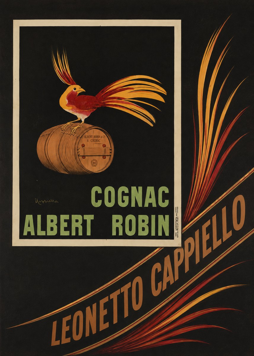 Leonetto Cappiello Cognac Albert Robin No5 - Poster