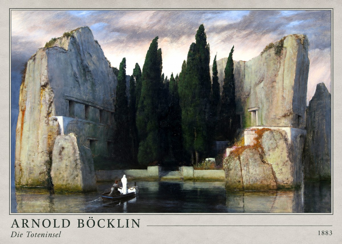 Arnold Böcklin Die Toteninsel VII No4 - Poster