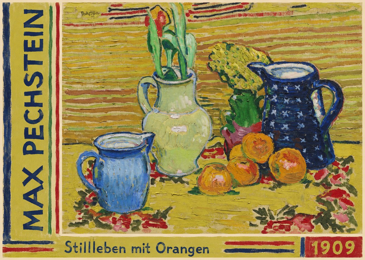 Max Pechstein Stillleben Mit Orangen No2 - Poster