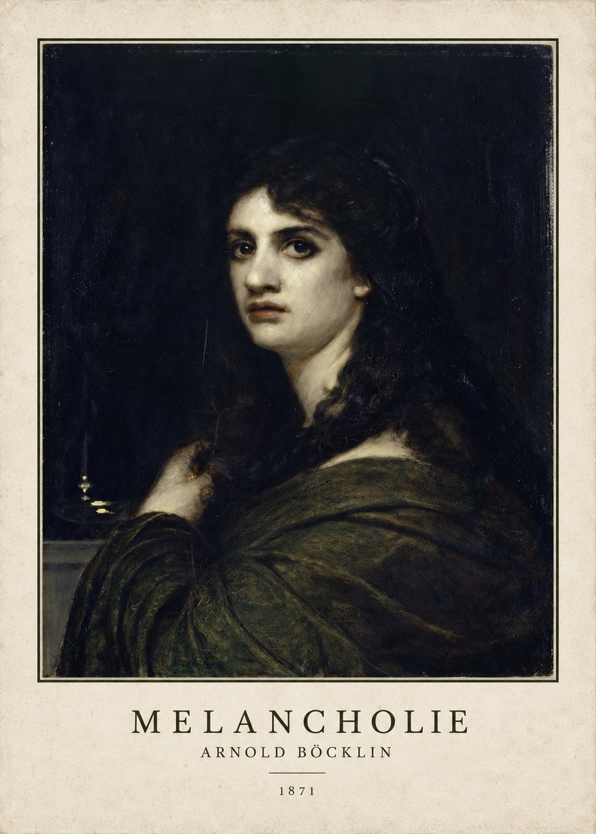 Arnold Böcklin Melancholie No3 - Poster