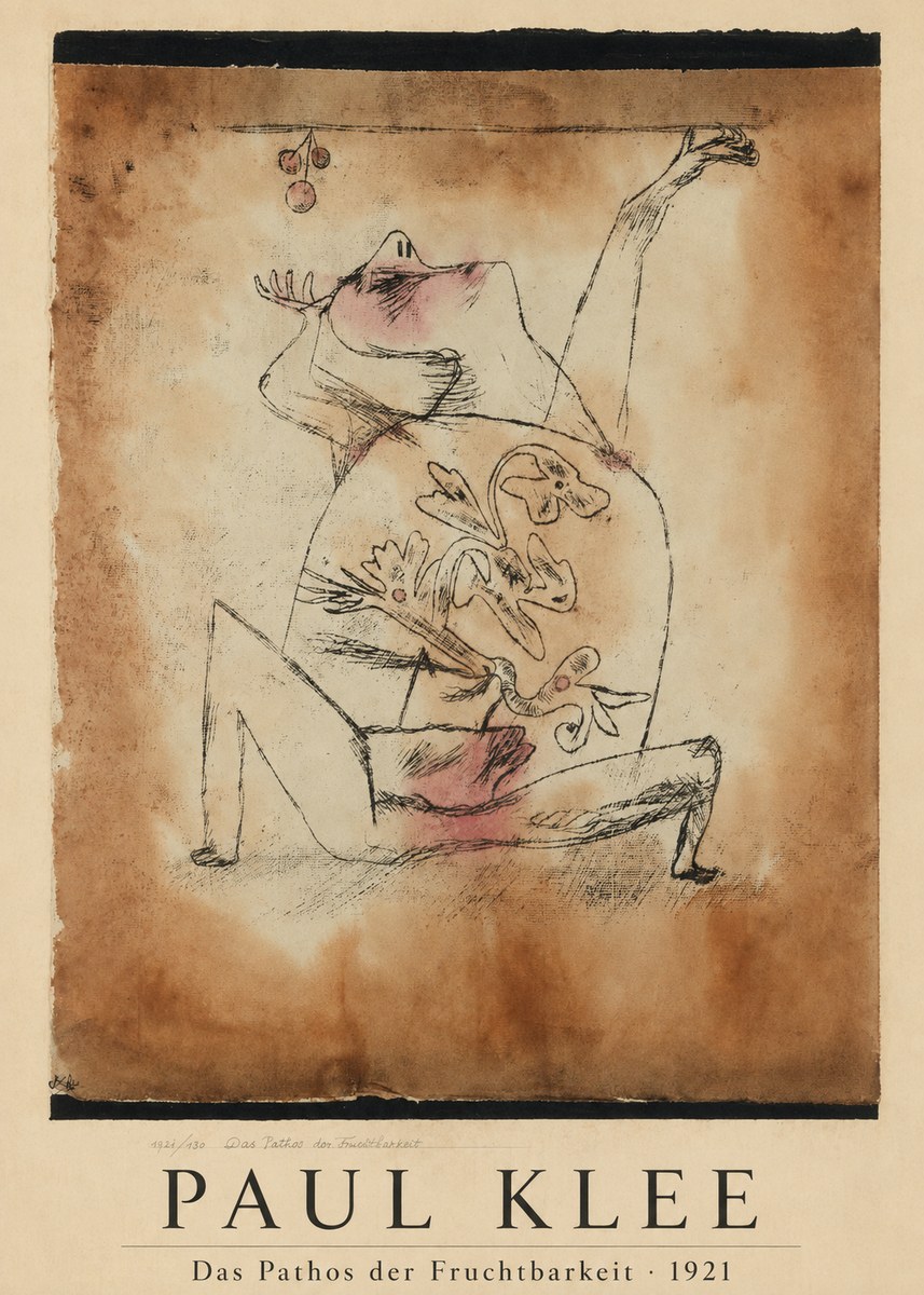 Paul Klee Das Pathos Der Fruchtbarkeit No1 - Poster