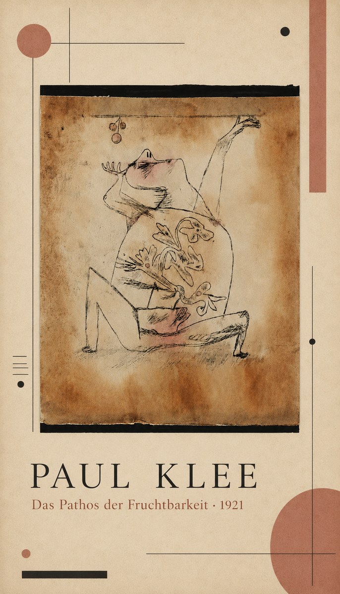 Paul Klee Das Pathos Der Fruchtbarkeit No4 - Poster