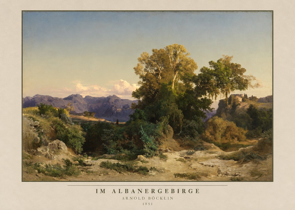 Arnold Böcklin Im Albanergebirge No3 - Poster