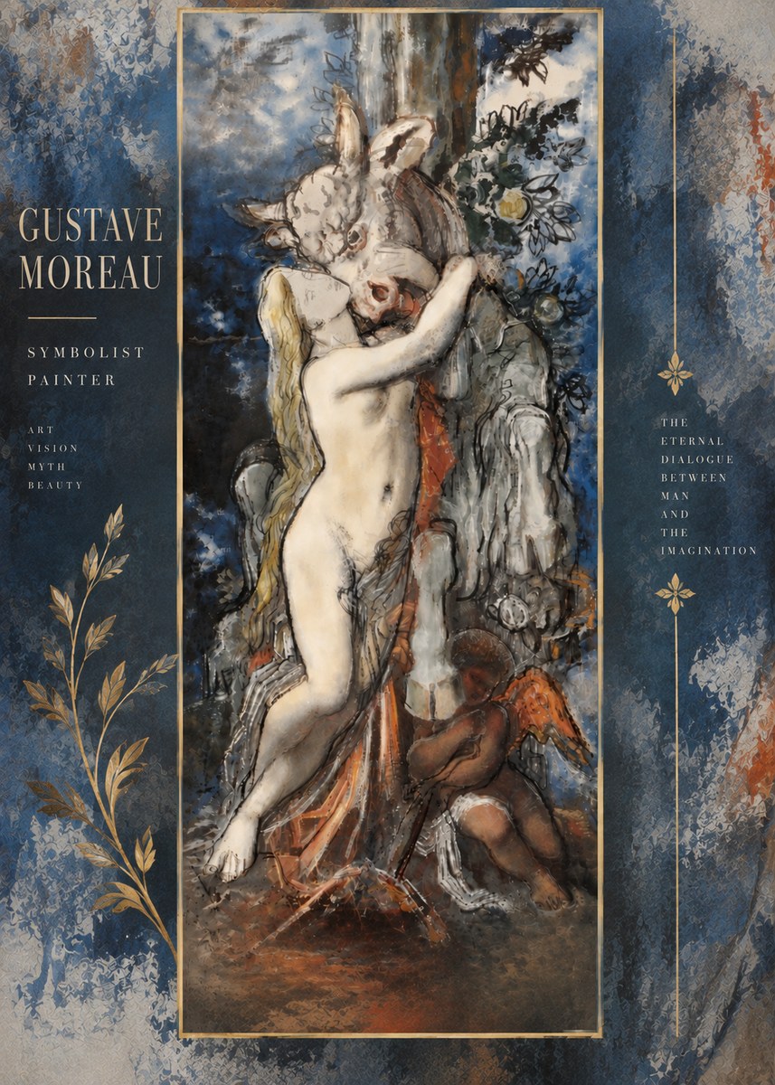 Gustave Moreau Europe and the Bull No6 - Poster