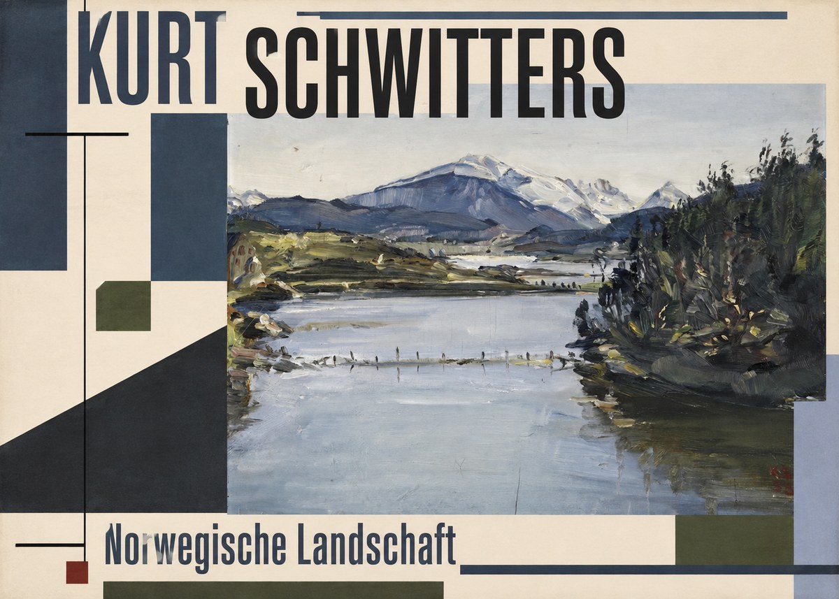 Kurt Schwitters Norwegische Landschaft No2 - Poster