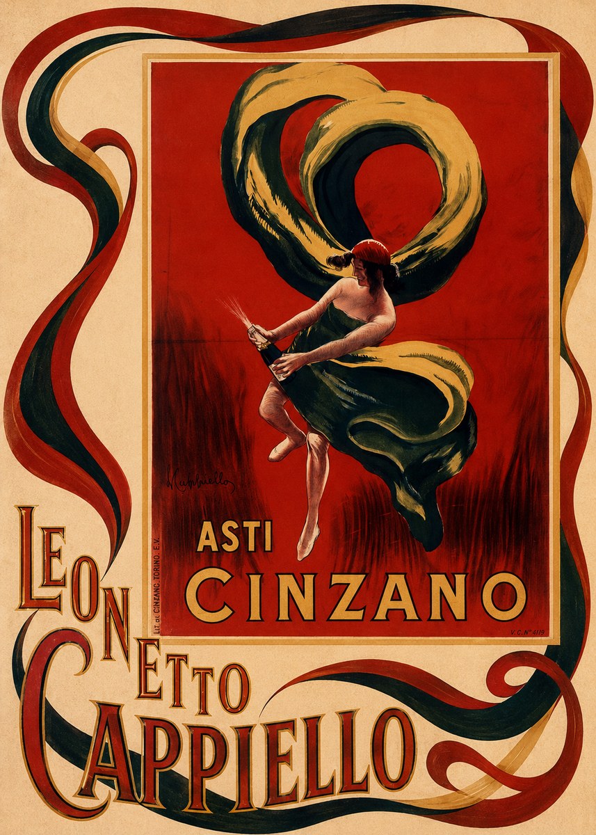 Leonetto Cappiello Asti Cinzano II No4 - Poster