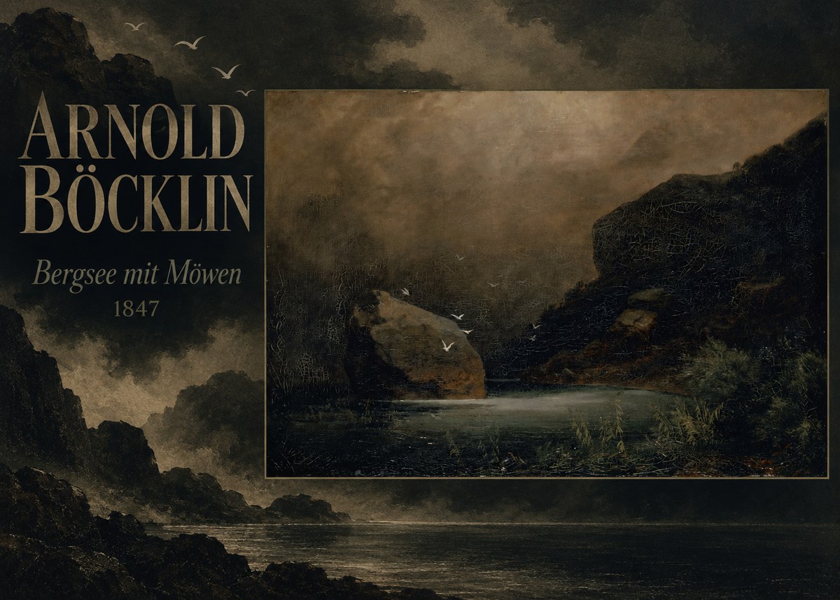 Arnold Böcklin Bergsee Mit Möwen No5 - Poster
