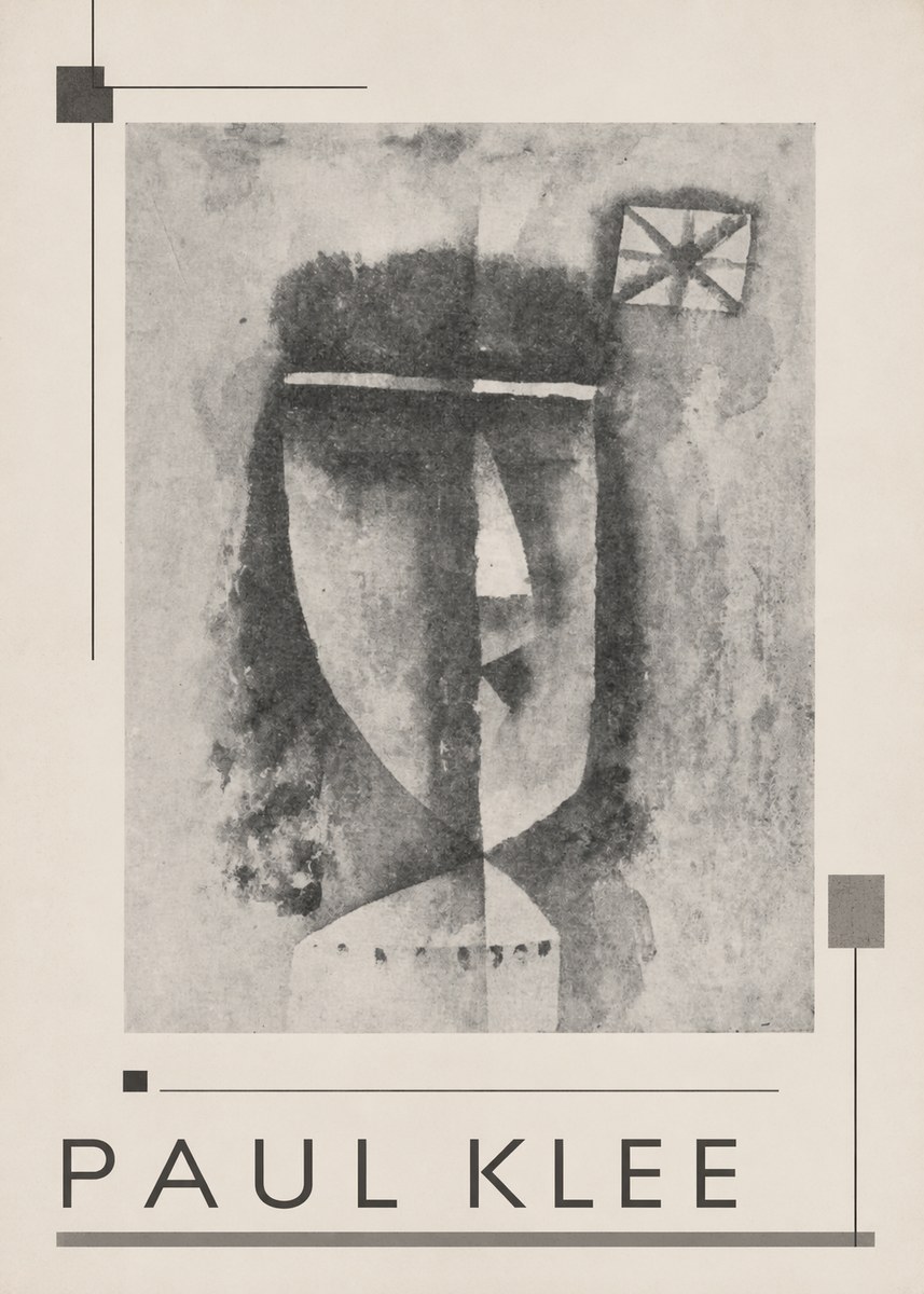 Paul Klee Head of a Man No3 - Poster