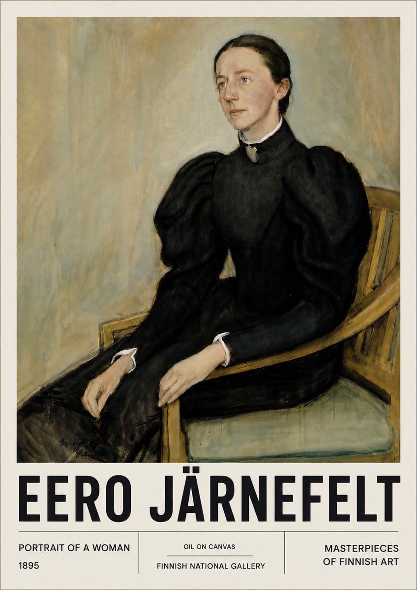 Eero Järnefelt Portrait of a Woman No6 - Poster