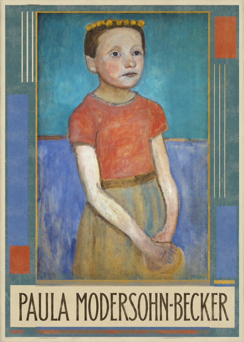 Paula Modersohn-Becker Girl with Crown No1 - Poster