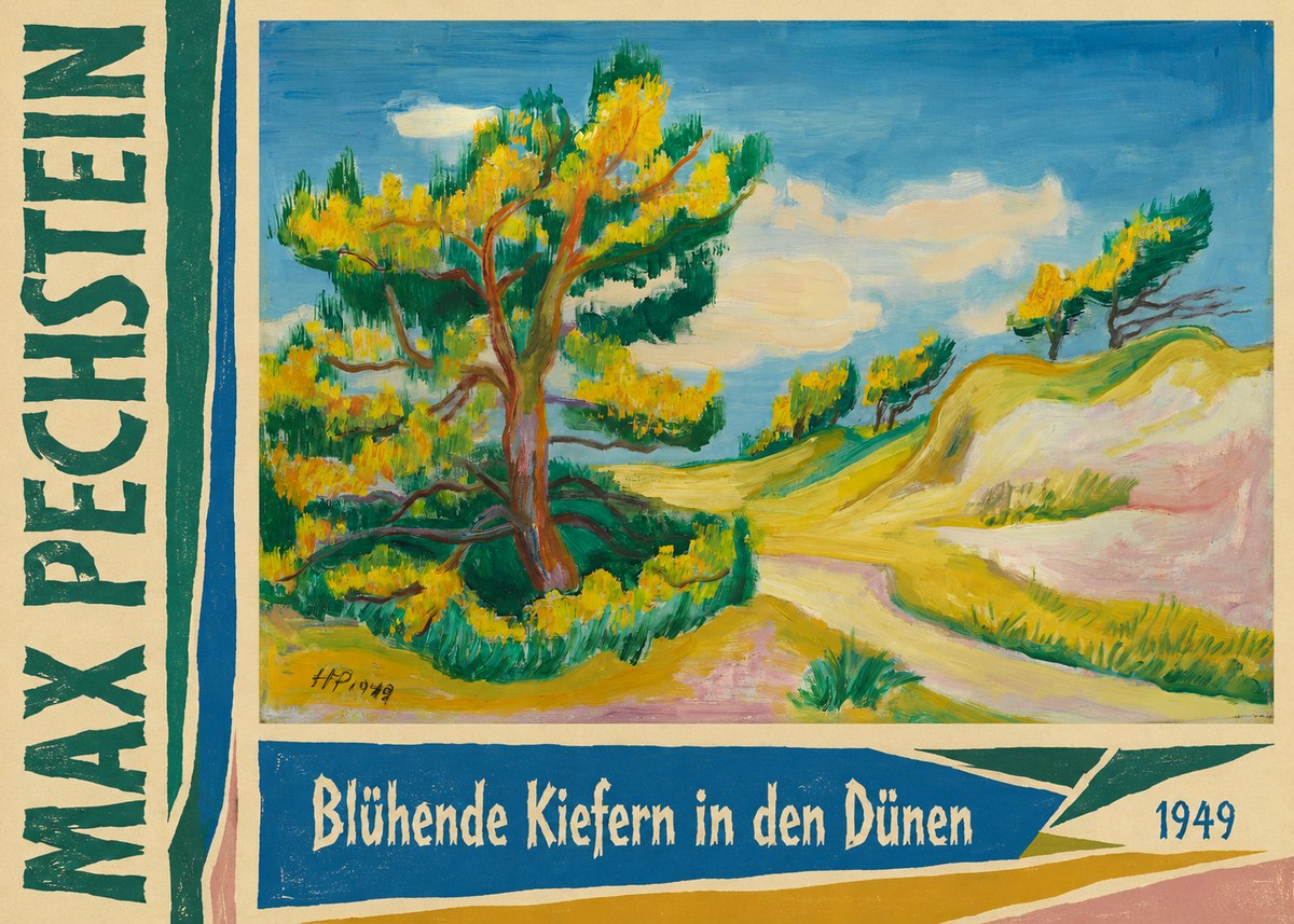 Max Pechstein Blühende Kiefern in Den Dünen No2 - Poster