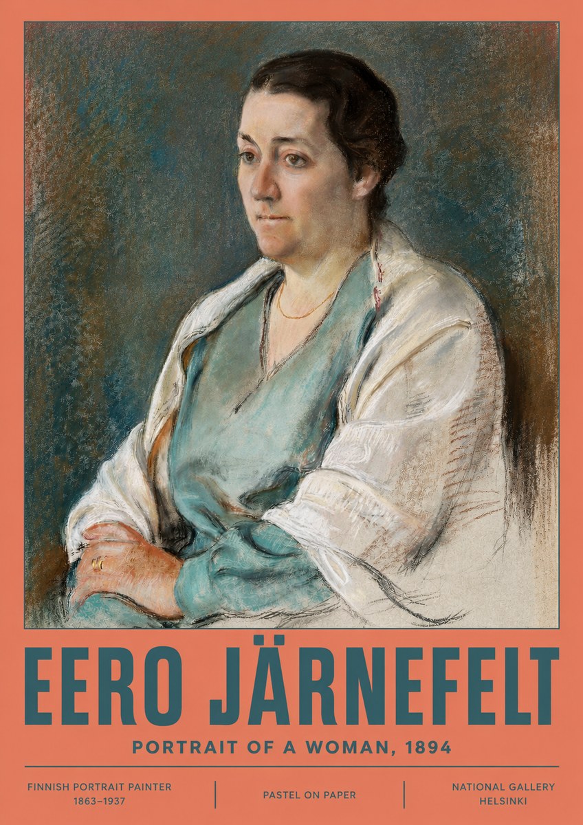 Eero Järnefelt Portrait of a Woman, 1894 No2 - Poster