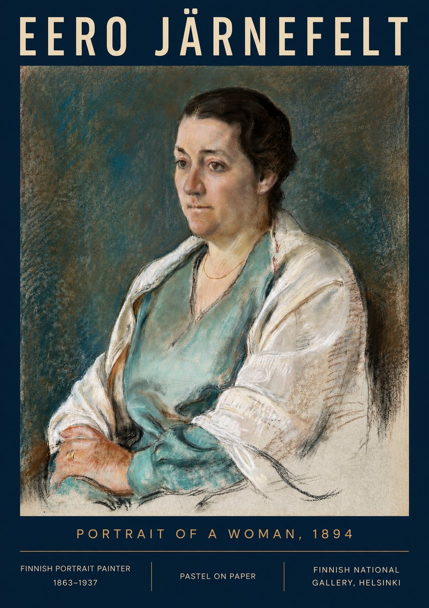 Eero Järnefelt Portrait of a Woman, 1894 No4 - Poster