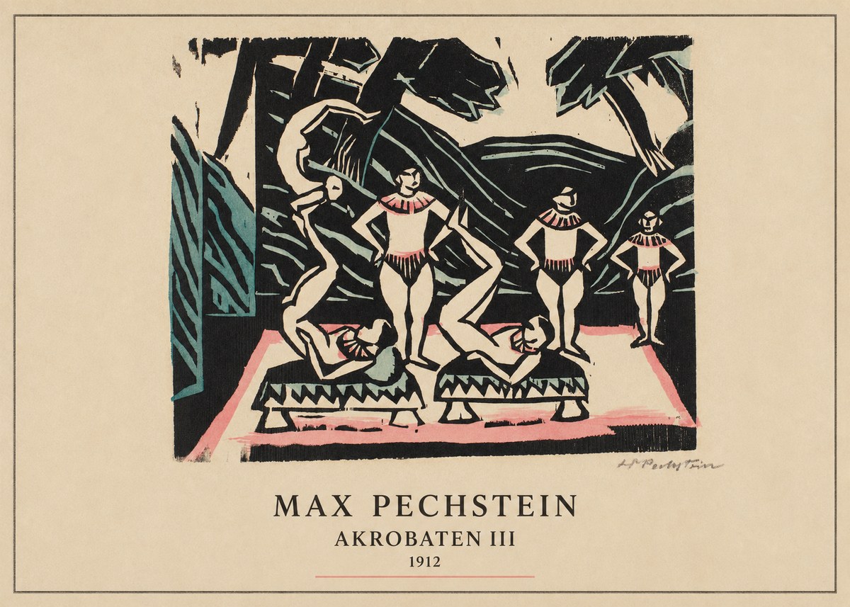 Max Pechstein Akrobaten Iii No4 - Poster
