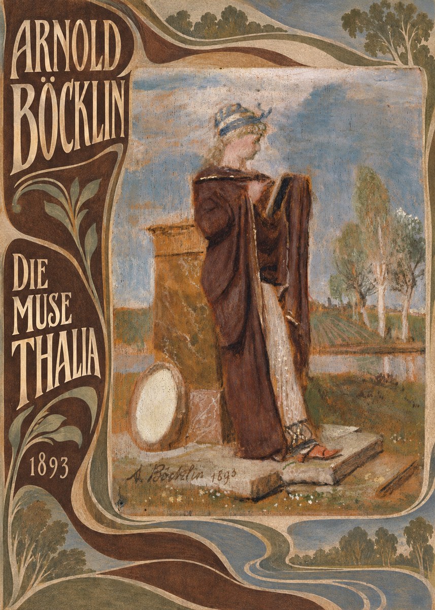 Arnold Böcklin Die Muse Thalia II No5 - Poster