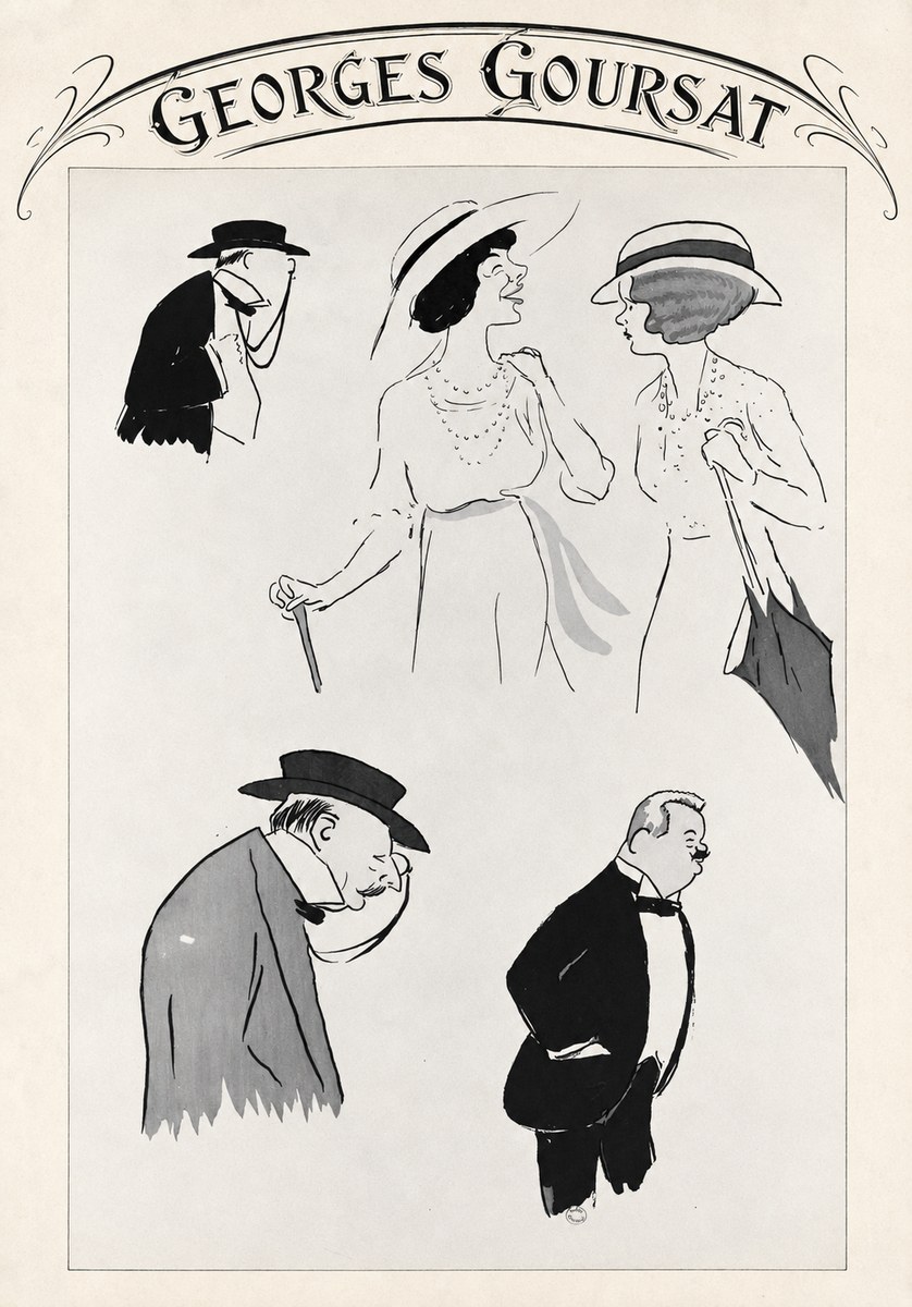 Georges Goursat Character Studies No4 - Poster