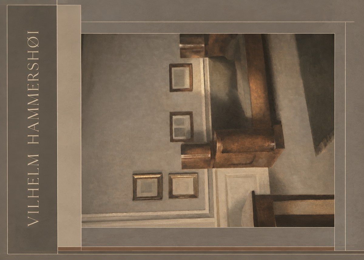 Vilhelm Hammershøi Interior II No4 - Poster