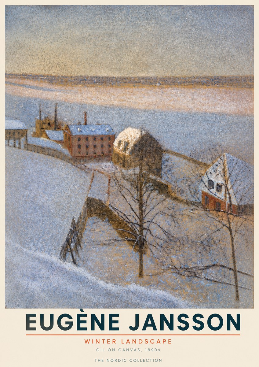 Eugène Jansson Winter Landscape No4 - Poster