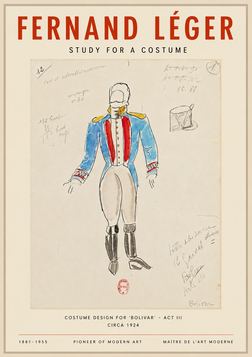 Fernand Léger Bolivar Acte Iii No3 - Poster