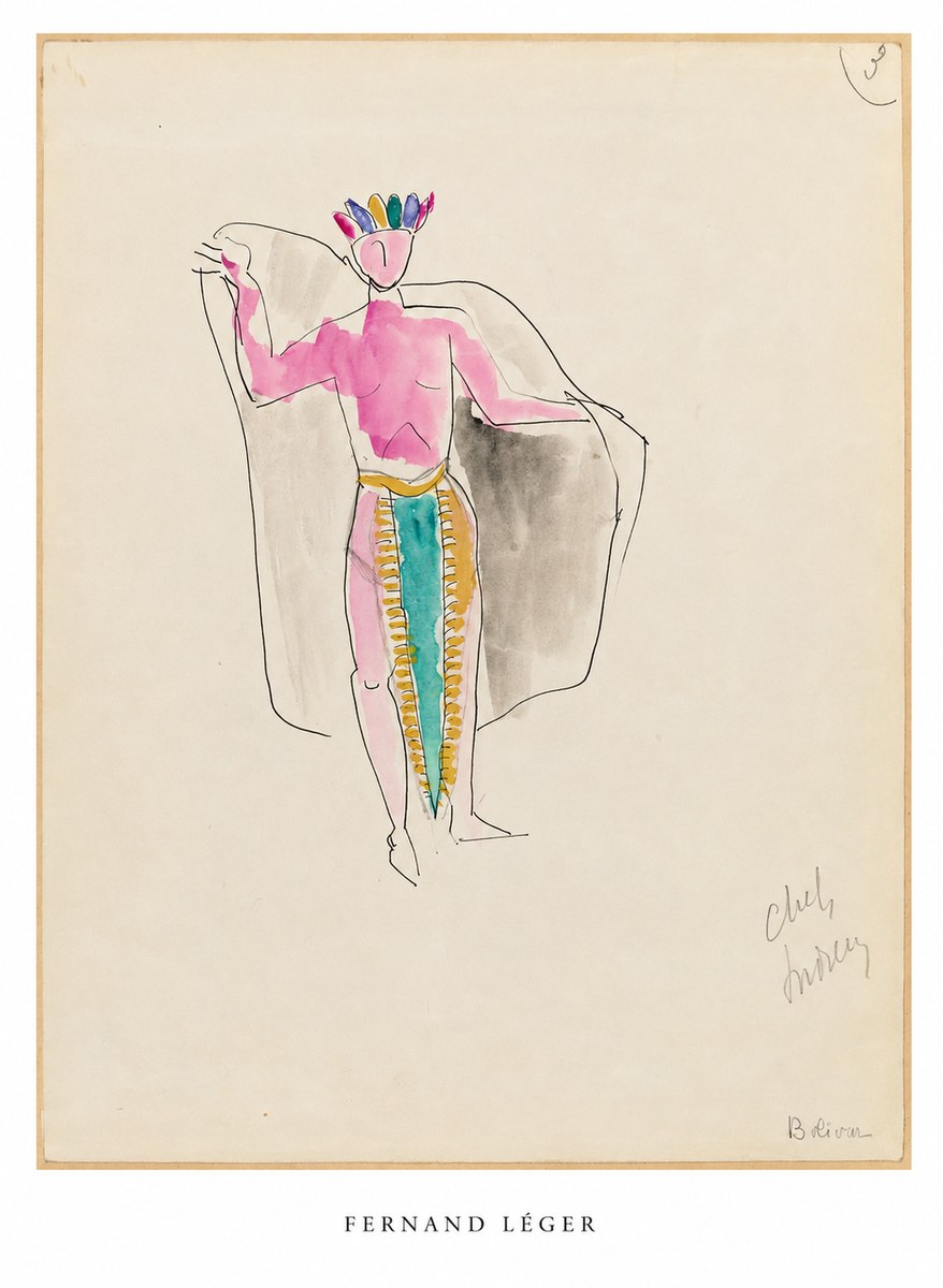 Fernand Léger Cheval, Indien No5 - Poster