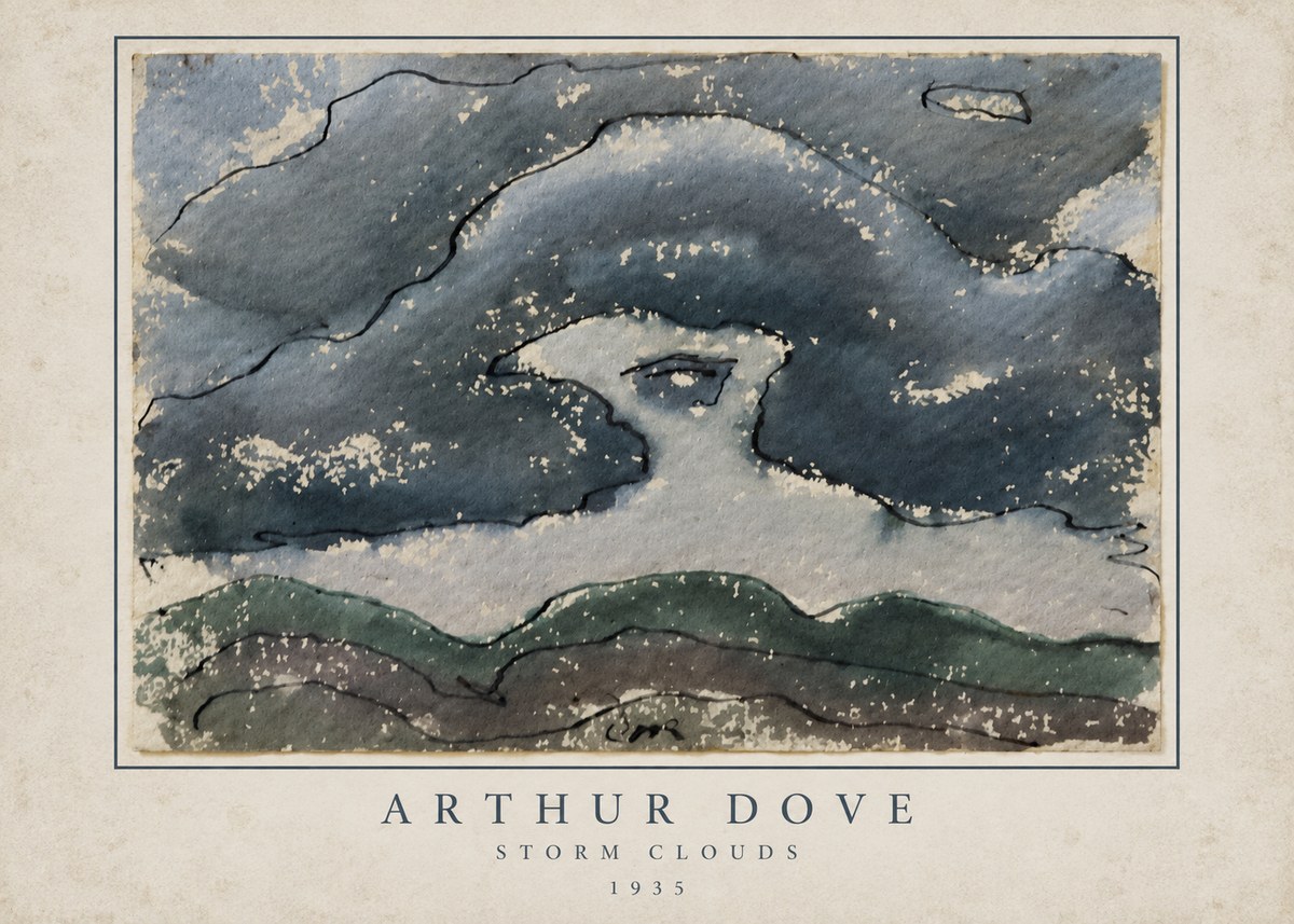 Arthur Dove Storm Clouds No3 - Poster