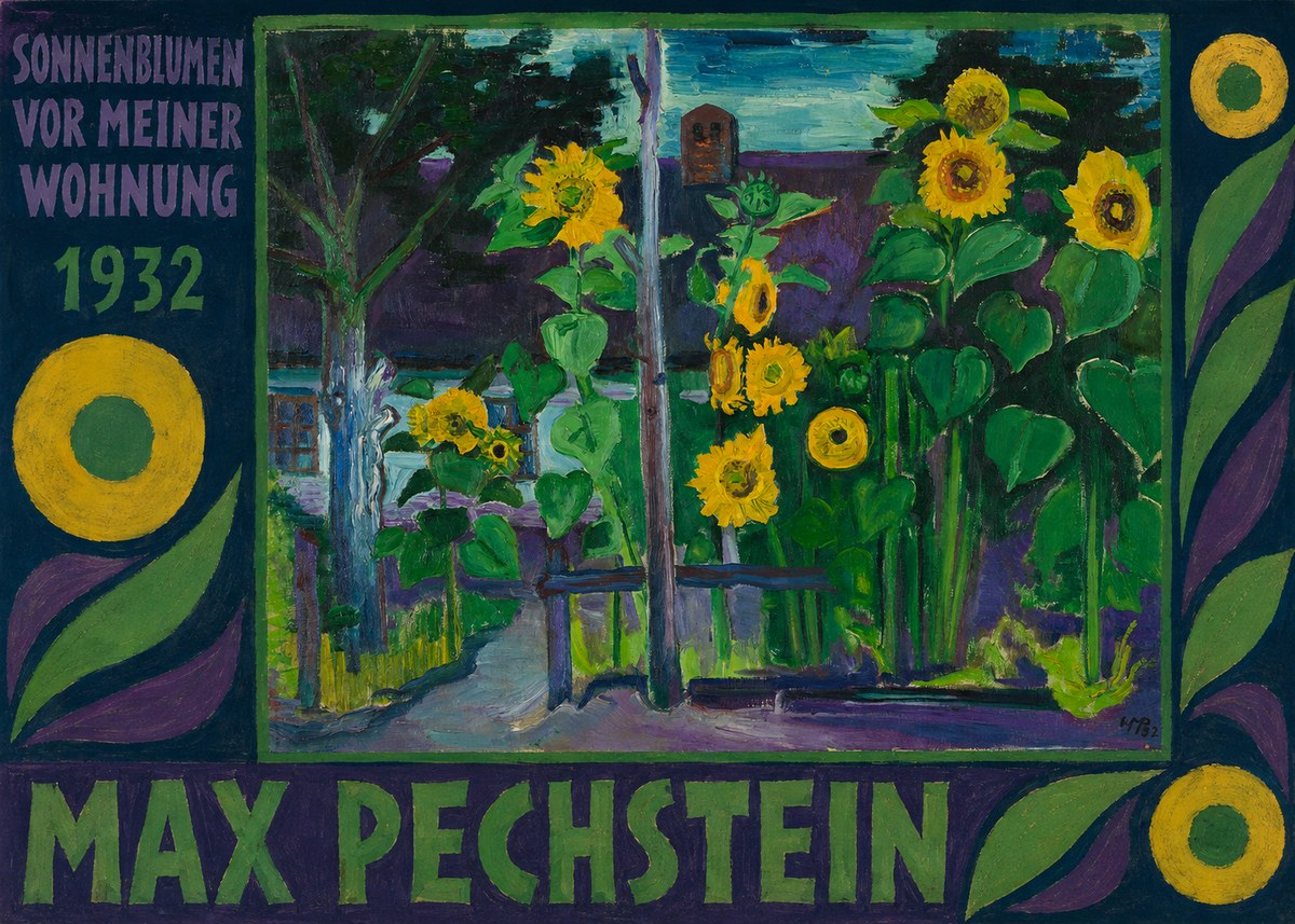 Max Pechstein Sonnenblumen Vor Meiner Wohnung No4 - Poster