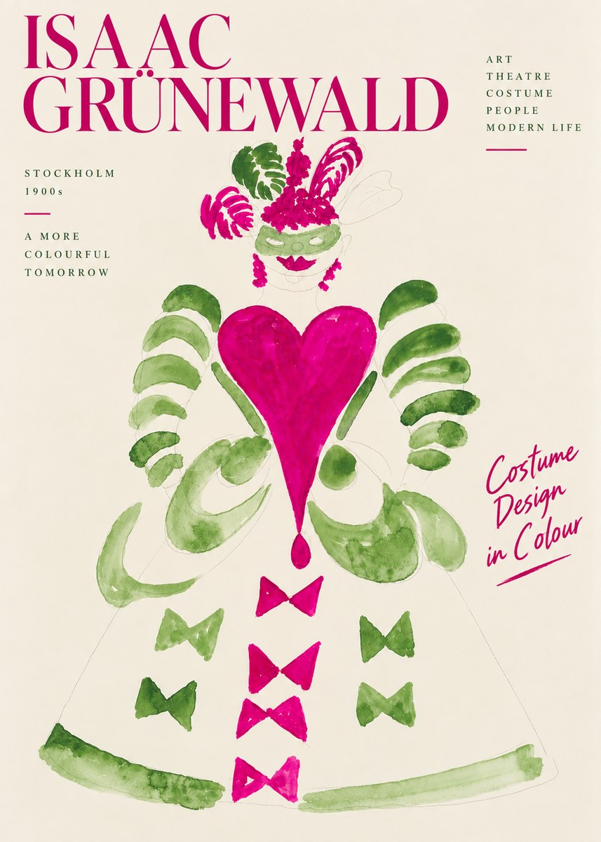 Isaac Grünewald Costume Design XVI No5 - Poster