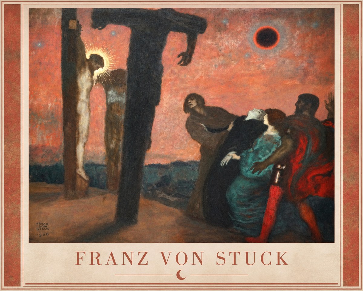 Franz von Stuck Crucifixion No2 - Poster