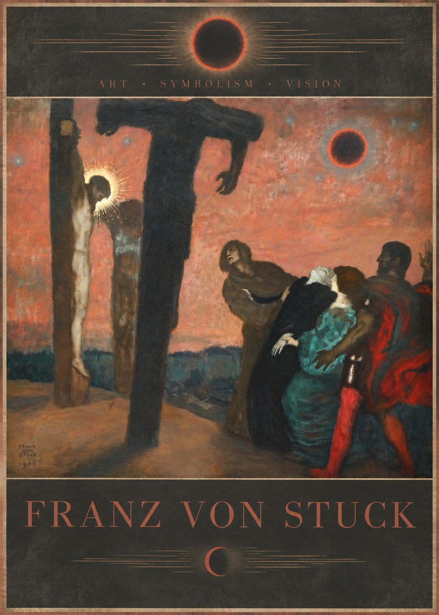 Franz von Stuck Crucifixion No6 - Poster