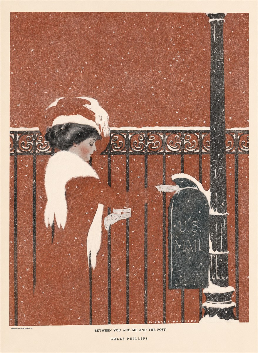 Coles Phillips Between You and Me and the Post No6 - Poster