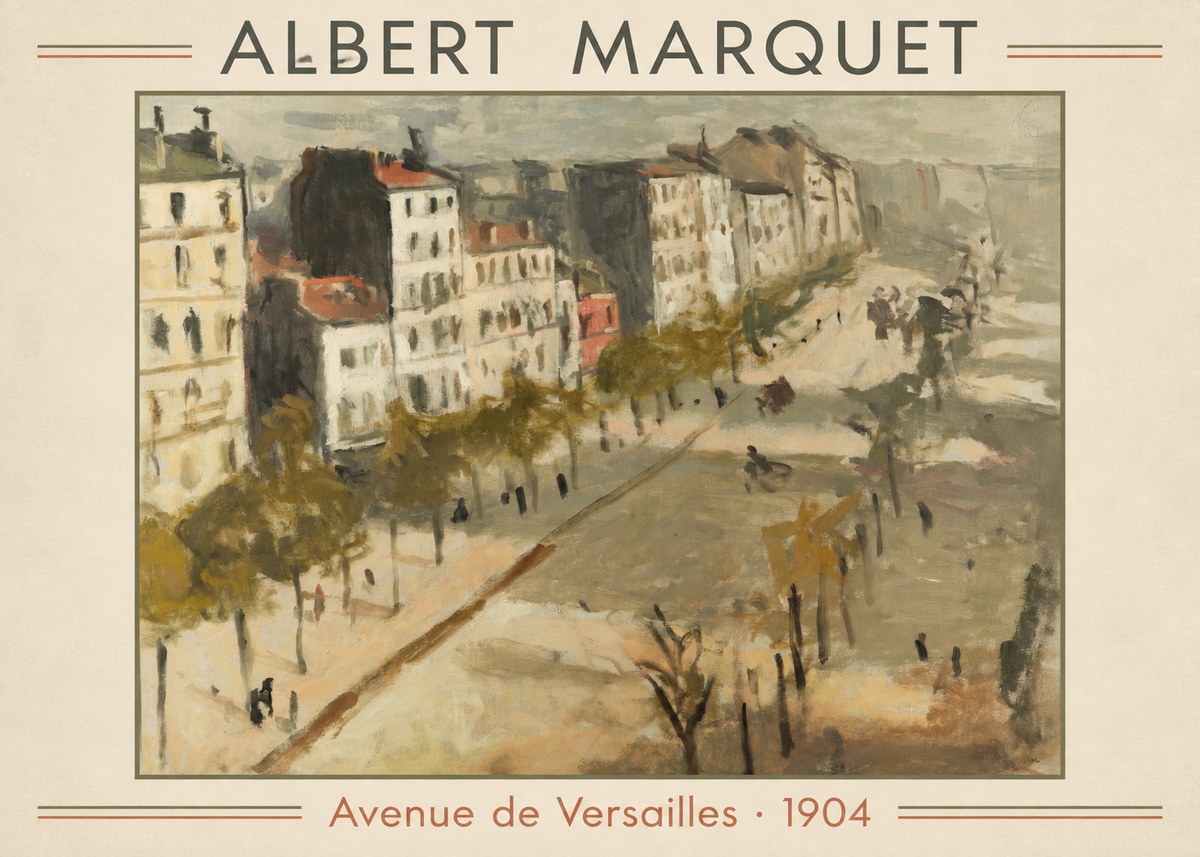 Albert Marquet Avenue De Versailles · 1904 No1 - Poster